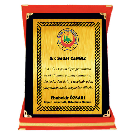 ALBÜM PLAKET